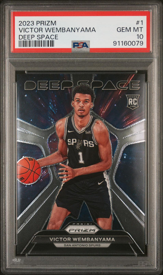 2023 Panini Prizm Deep Space Victor Wembanyama 10 PSA #1
