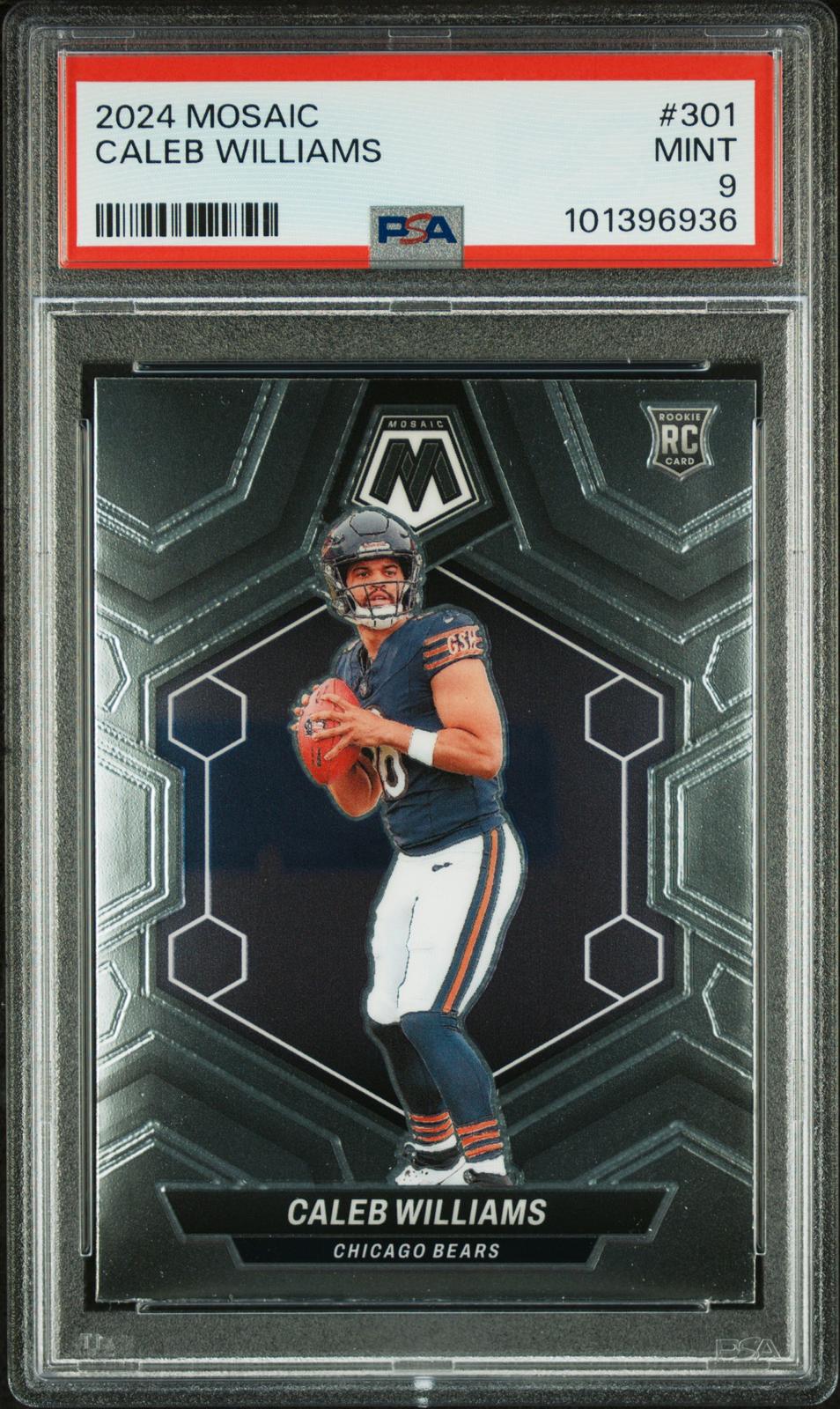 2024 Panini Mosaic Caleb Williams 9 PSA #301