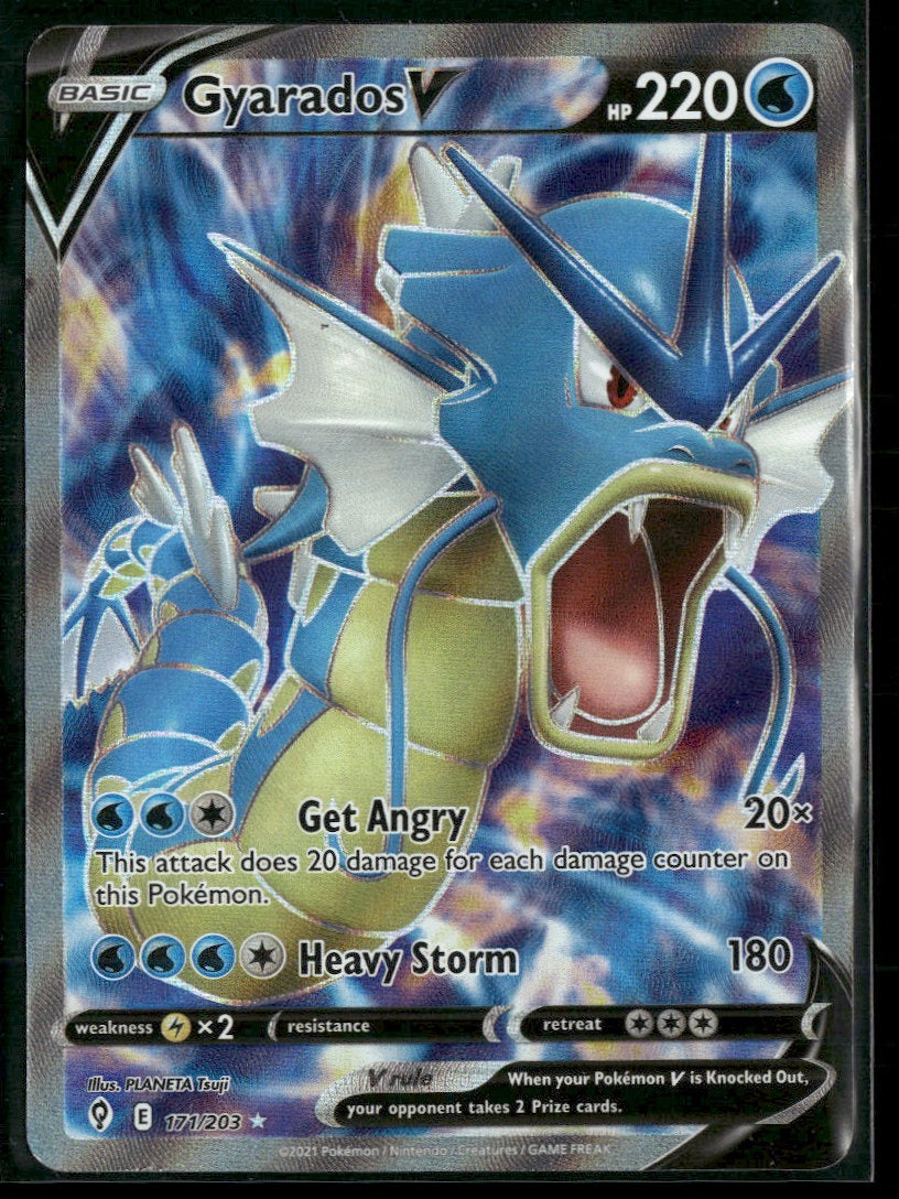 SWSH07: Evolving Skies Gyarados V (Full Art) #171/203