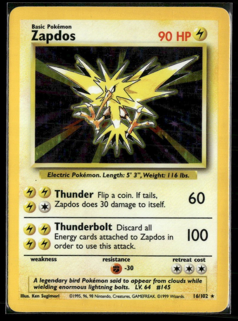 Base Set Zapdos #016/102