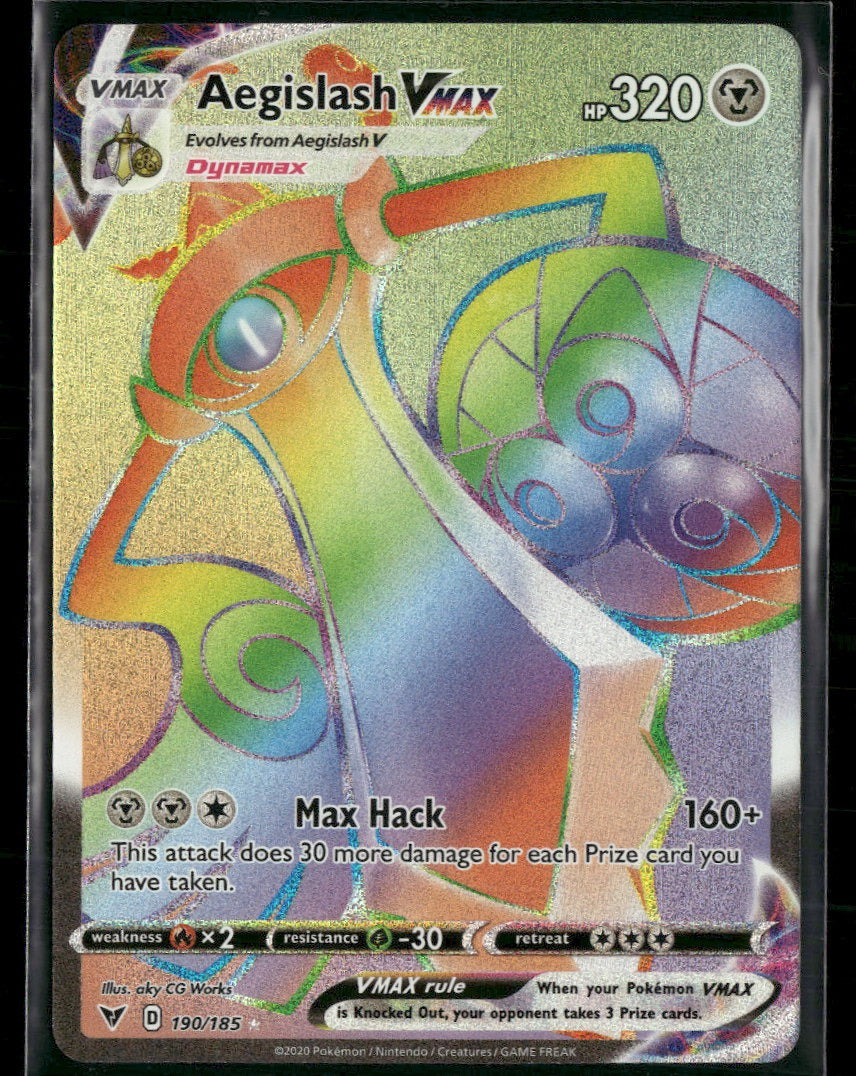 SWSH04: Vivid Voltage Aegislash VMAX (Secret) #190/185