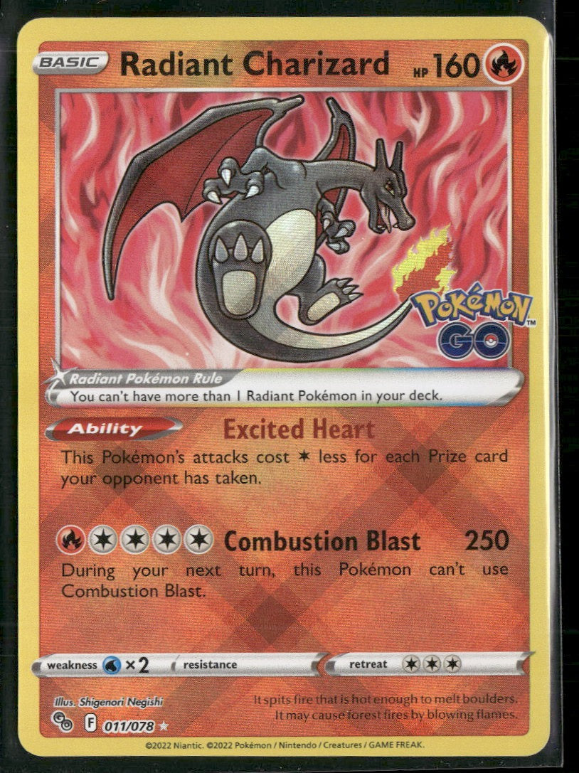 Pokemon GO Radiant Charizard #011/078