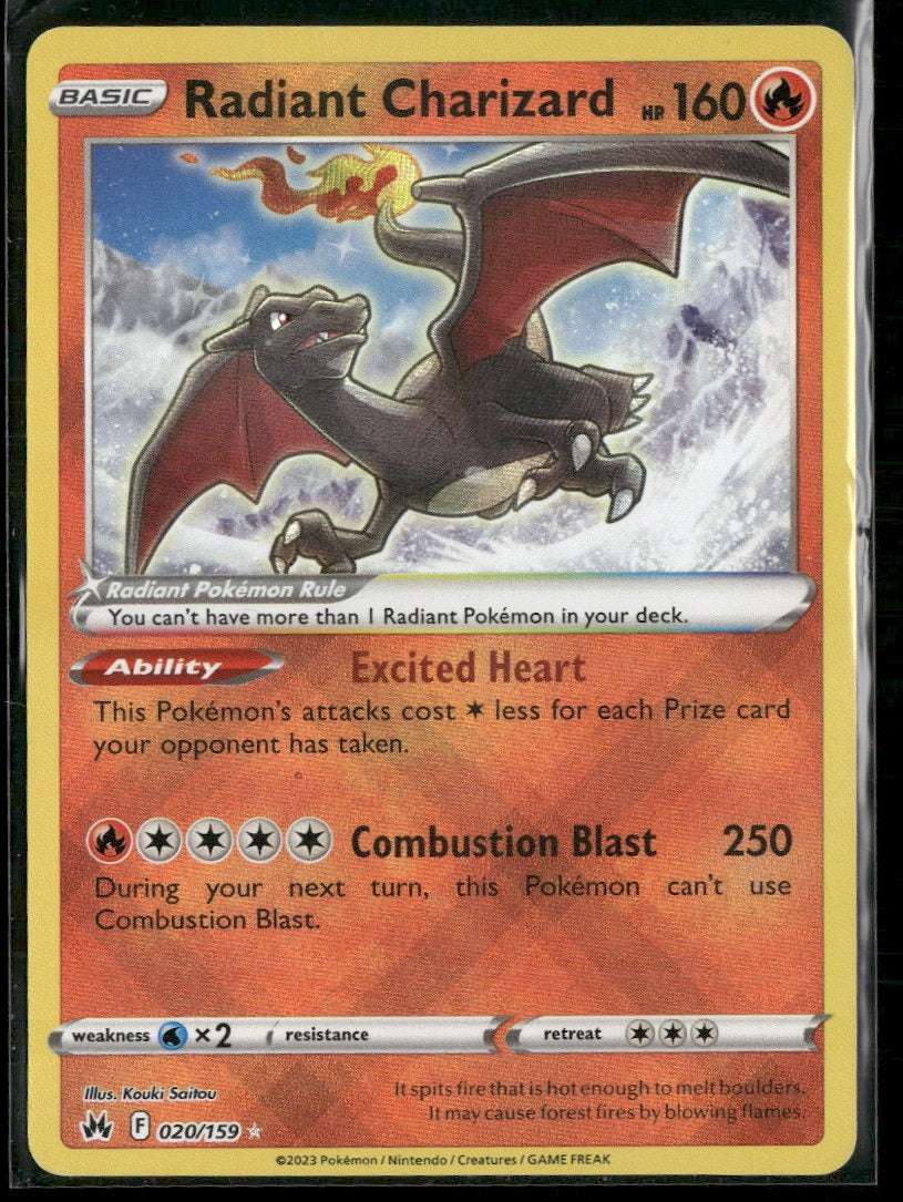 SWSH: Crown Zenith Radiant Charizard #020/159