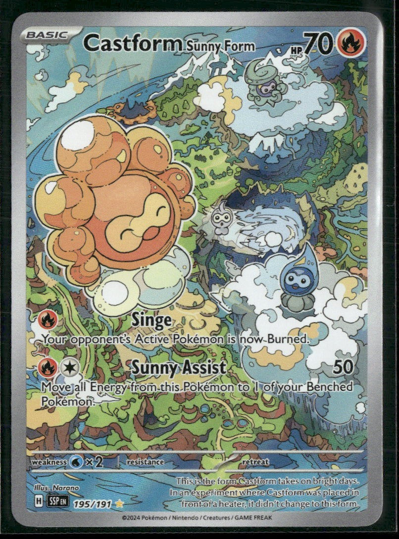 SV08: Surging Sparks Castform Sunny Form #195/191