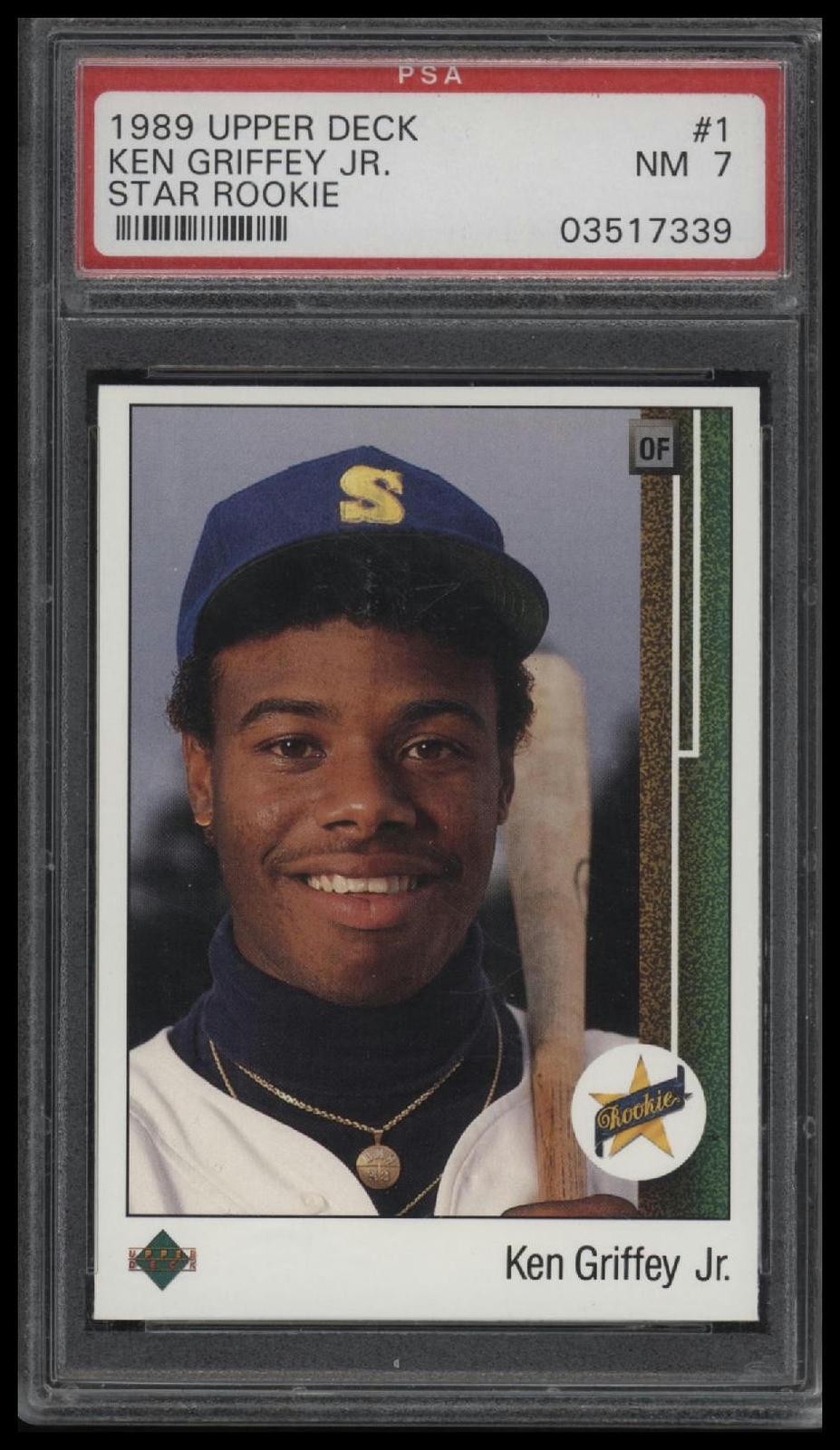 1989 Upper Deck Star Rookie Ken Griffey Jr. 7 PSA #1