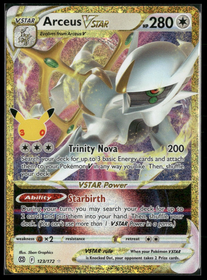 ME: 30th Celebration Classic Collection Arceus VSTAR #123/172