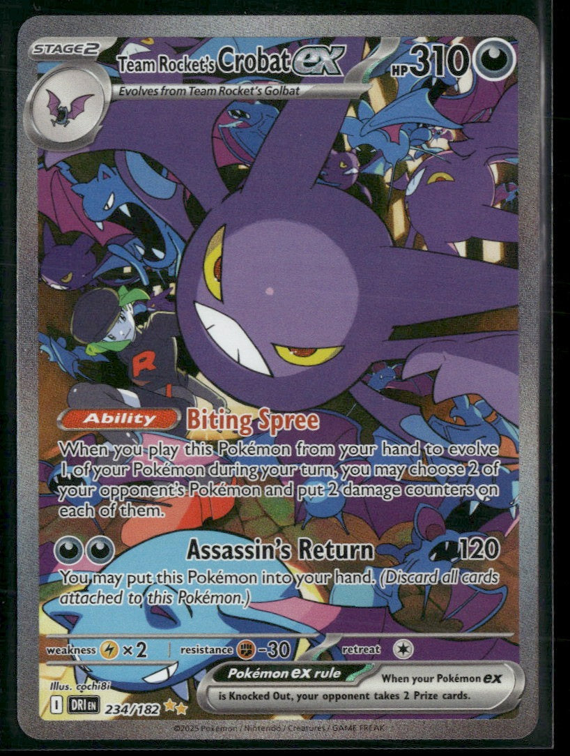 SV10: Destined Rivals Team Rocket's Crobat ex #234/182
