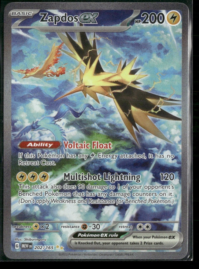 SV: Scarlet & Violet 151 Zapdos ex #202/165