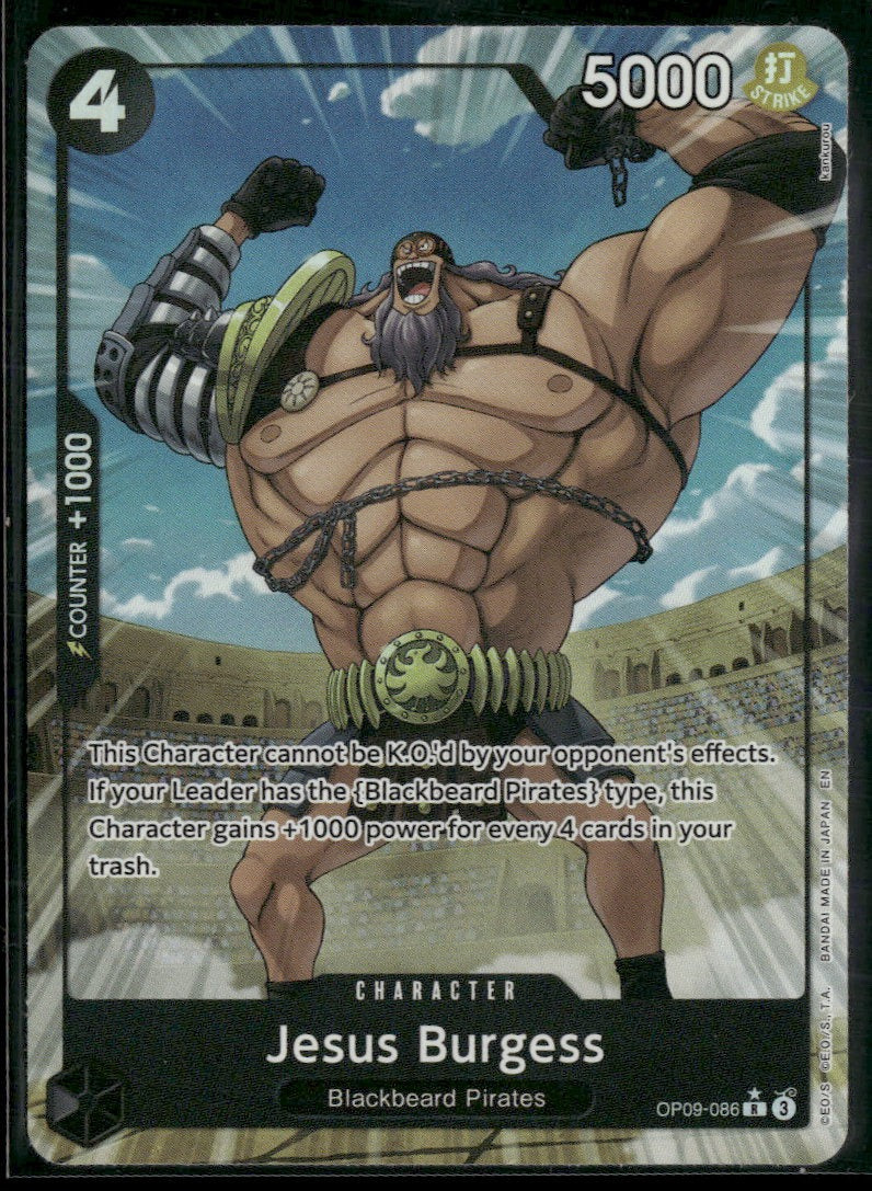 Premium Booster -The Best- Vol. 2 Jesus Burgess (Alternate Art) #OP09-086