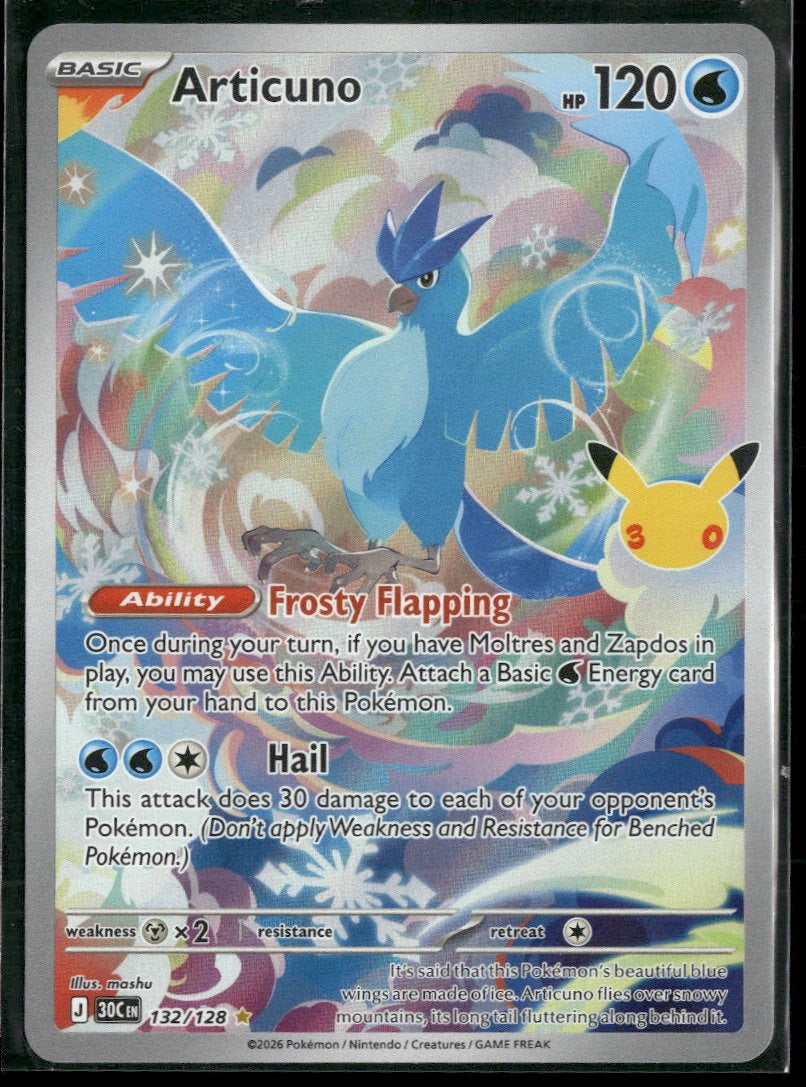 ME: 30th Celebration Articuno #132/128