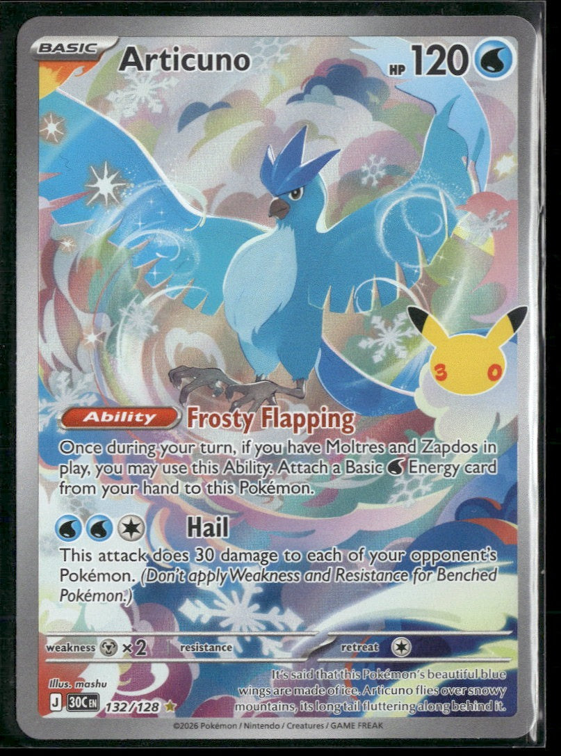 ME: 30th Celebration Articuno #132/128