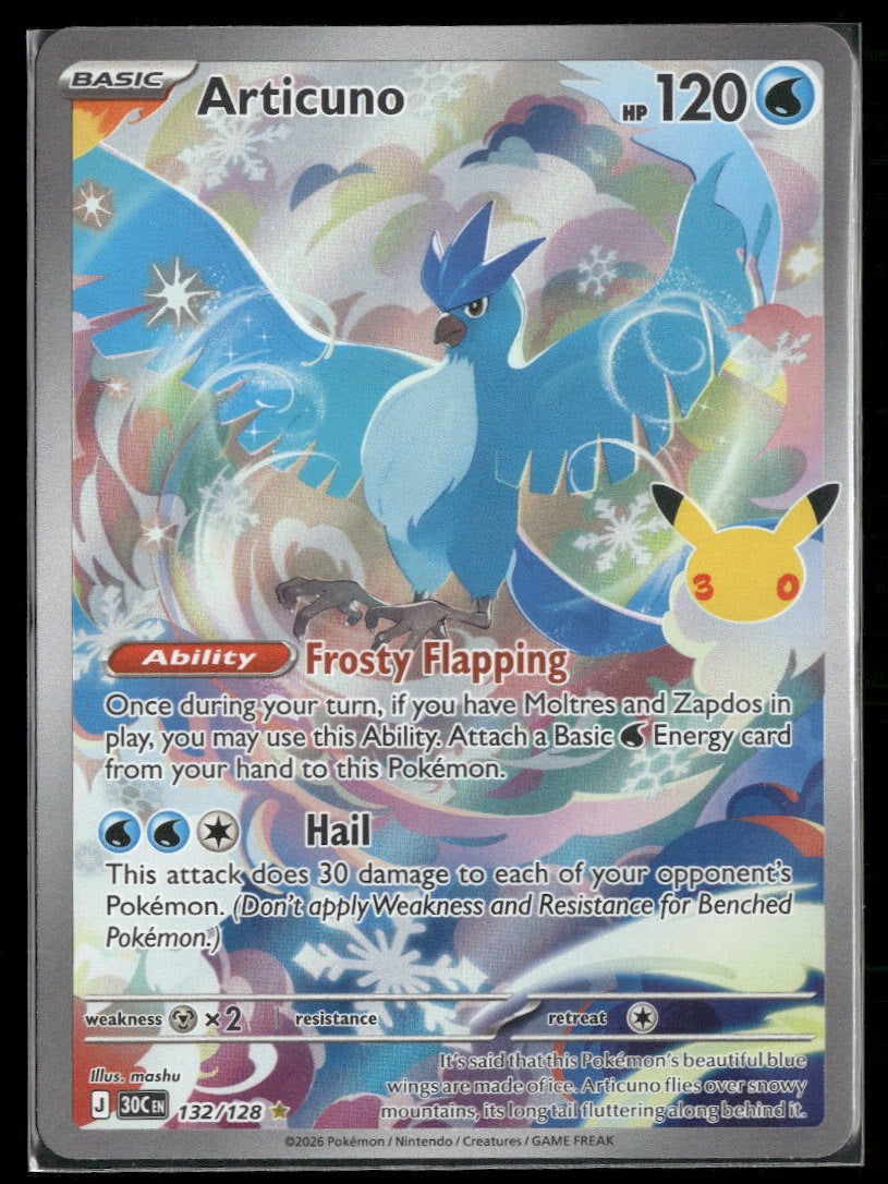 ME: 30th Celebration Articuno #132/128