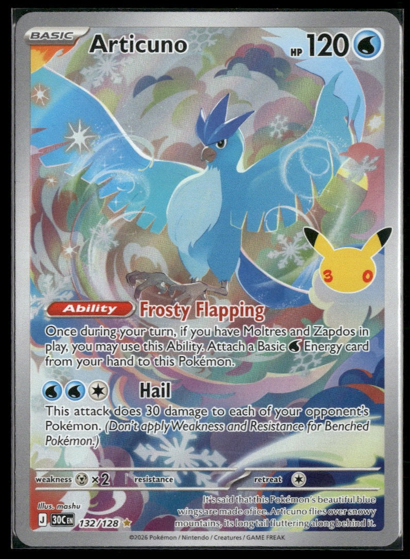 ME: 30th Celebration Articuno #132/128
