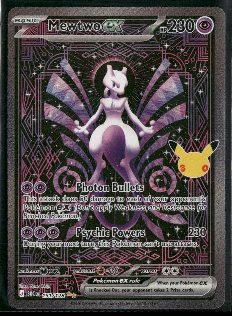 ME: 30th Celebration Mewtwo ex #151/128