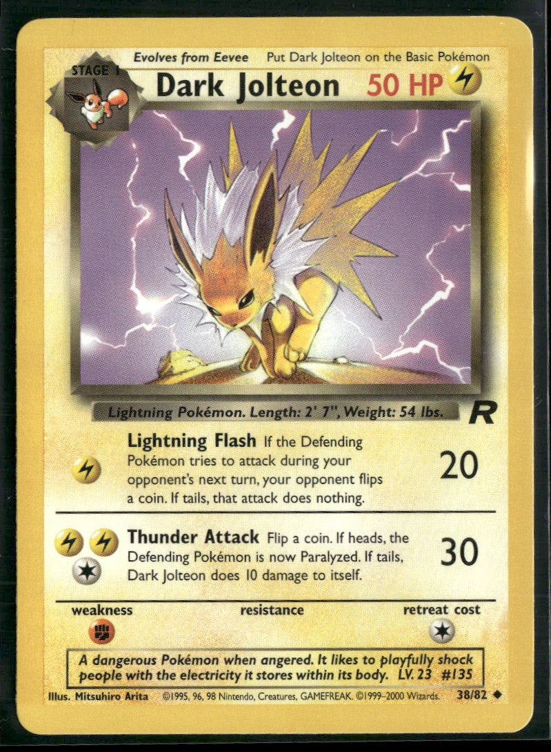 Team Rocket Dark Jolteon #38/82
