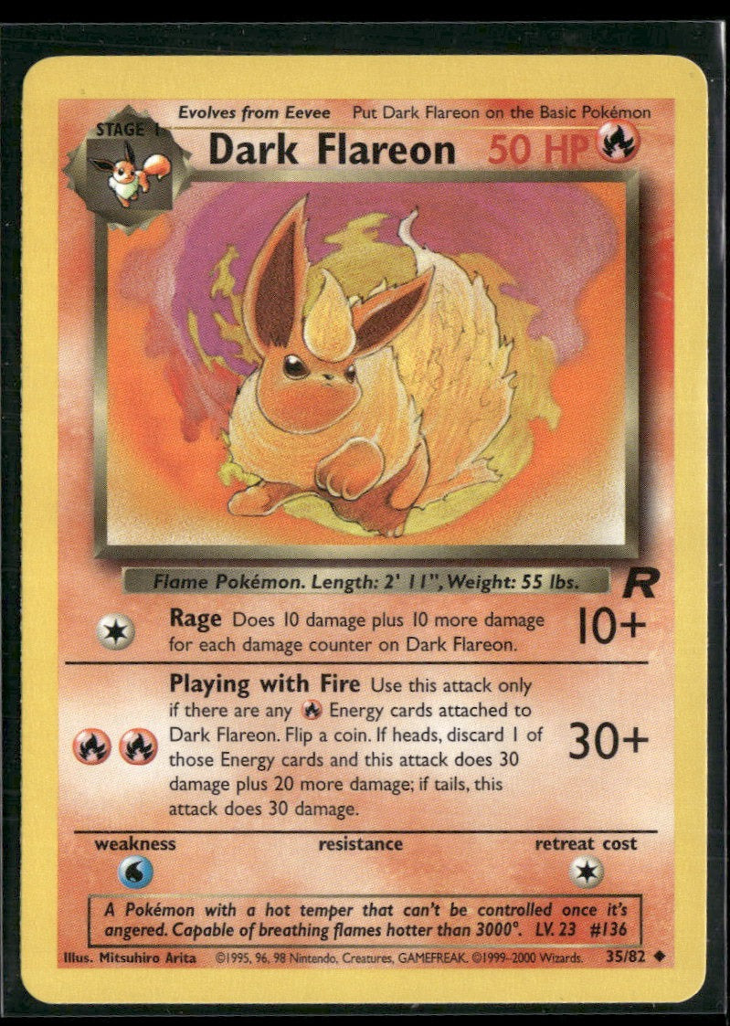 Team Rocket Dark Flareon #35/82