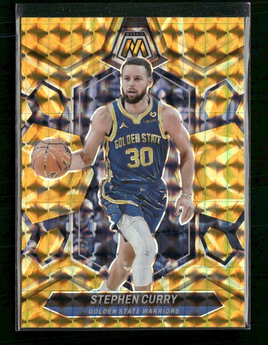 2023-24 Panini Mosaic Reactive Yellow Stephen Curry #3