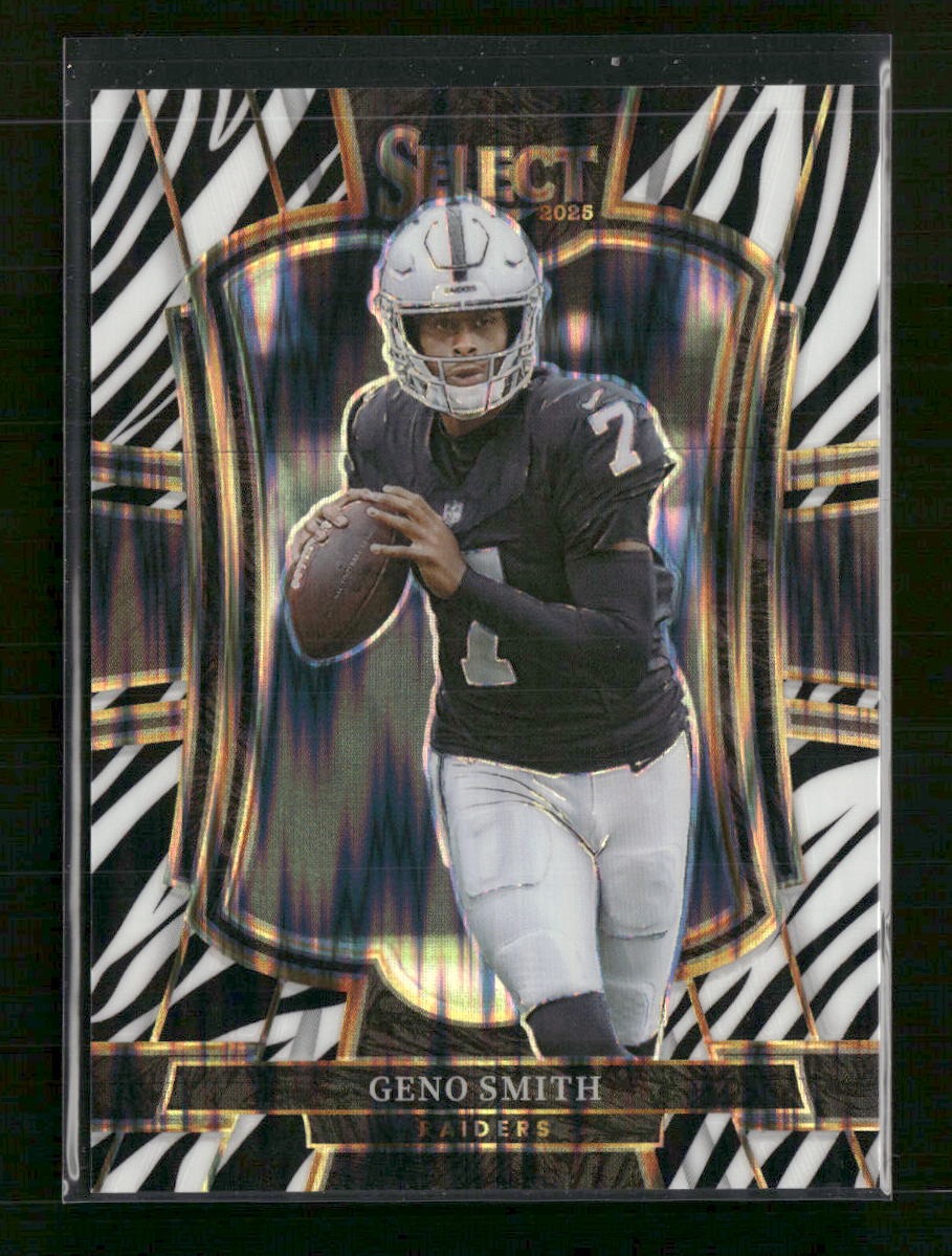 2025 Panini Select Zebra Prizm Geno Smith #105