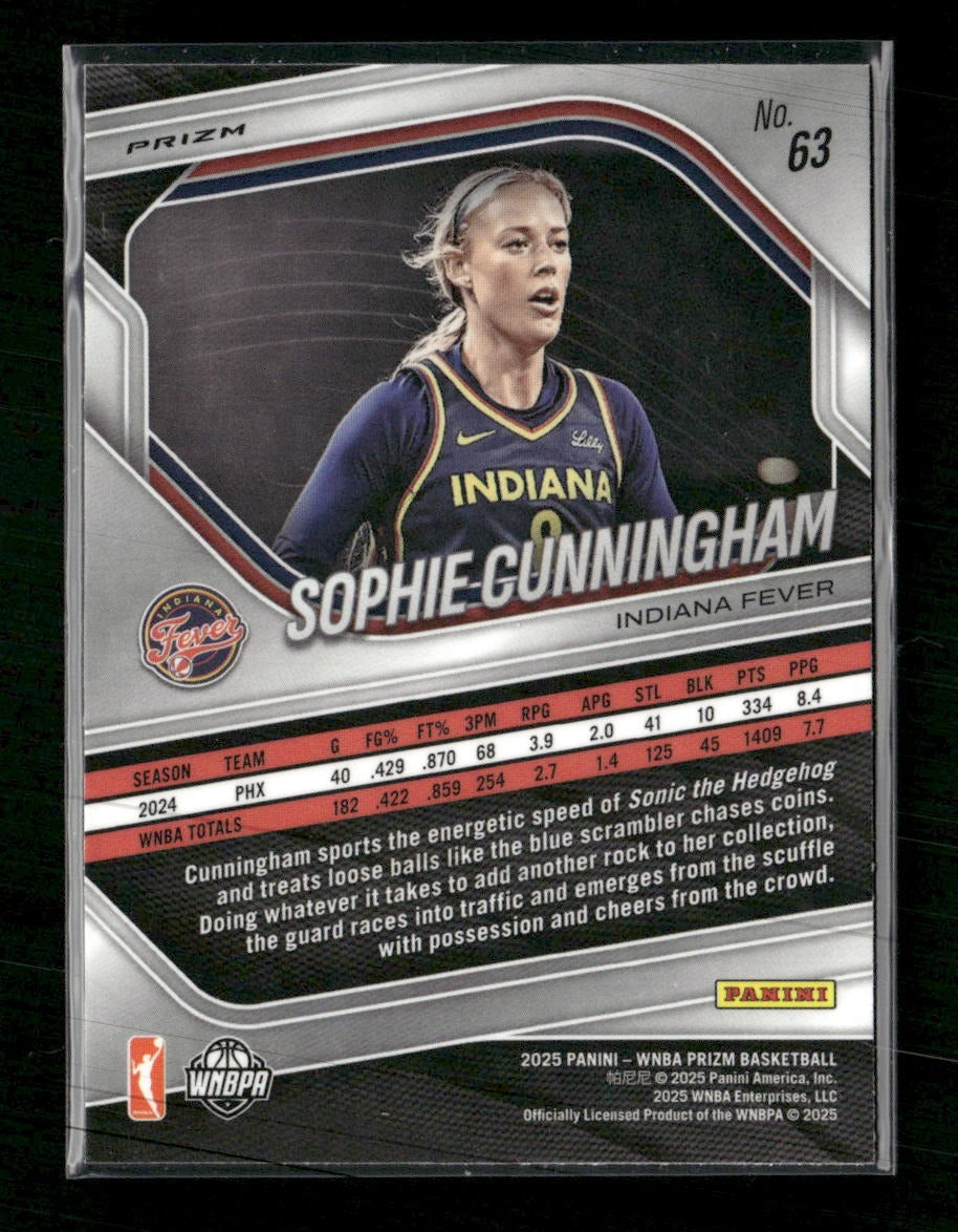 2025 Panini Prizm WNBA Ice Prizm Sophie Cunningham #63
