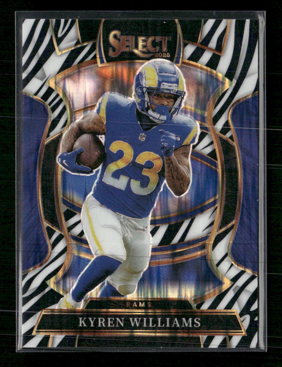 2025 Panini Select Zebra Prizm Kyren Williams #19