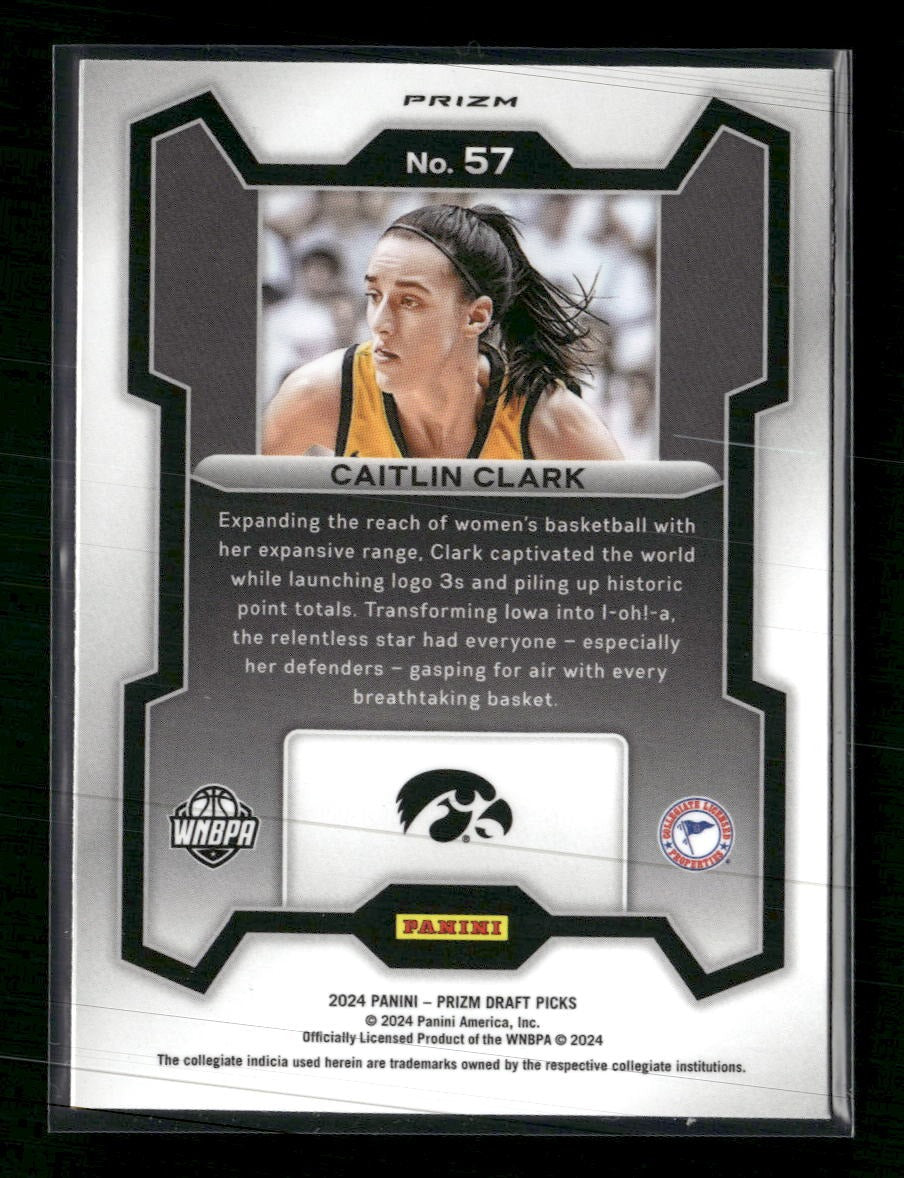 2024 Panini Prizm Draft Picks Prizm Silver Caitlin Clark #57