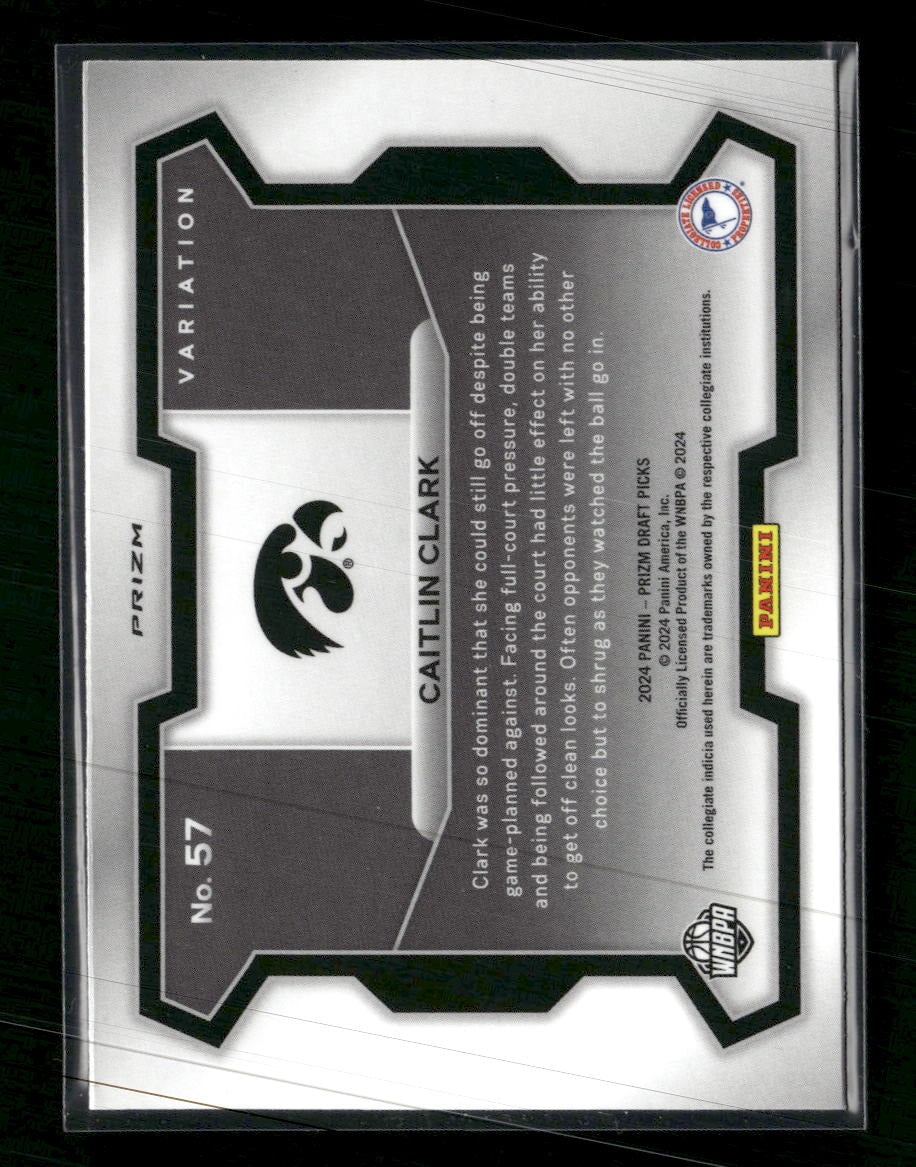2024 Panini Prizm Draft Picks Prizm Orange Ice Caitlin Clark #57b