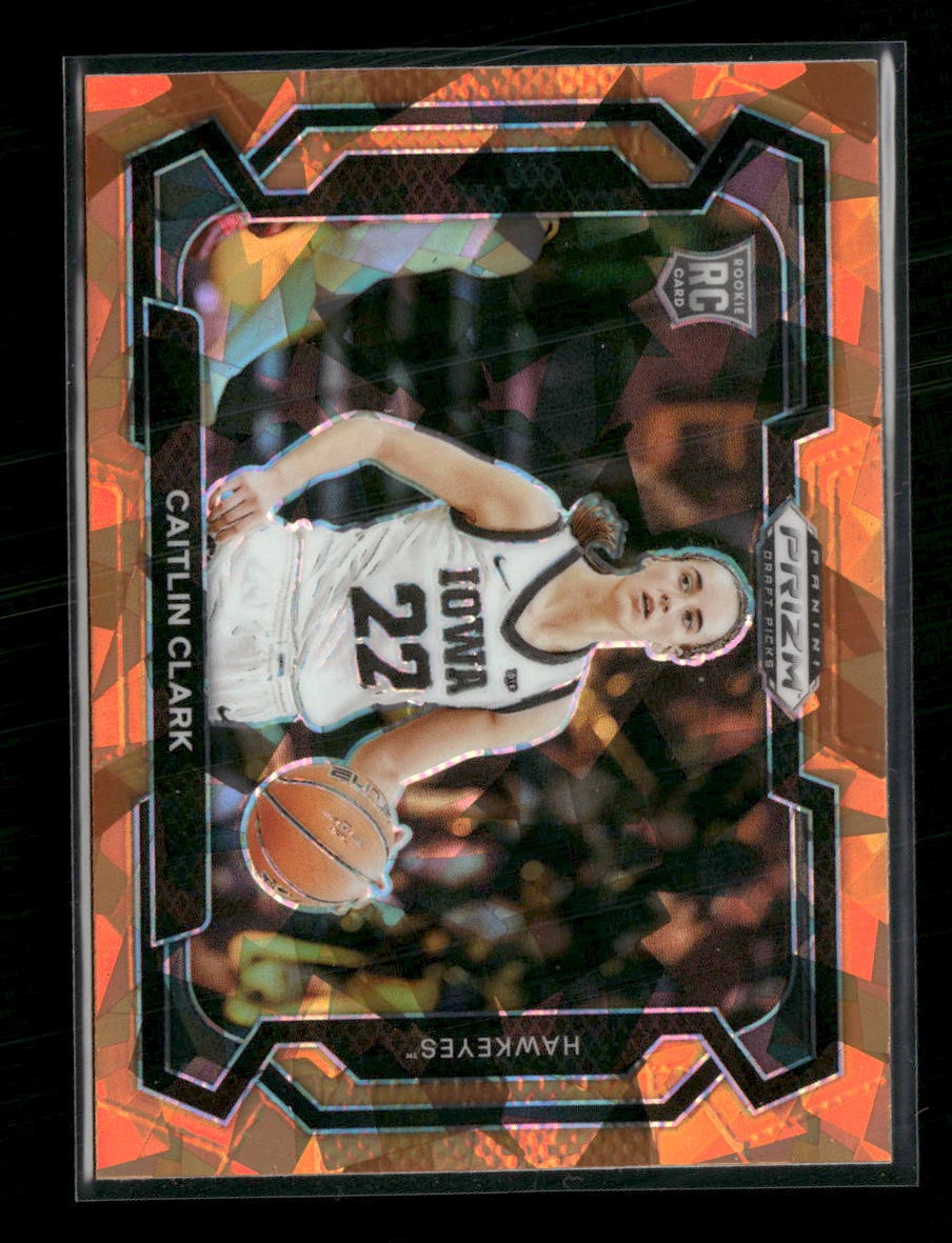 2024 Panini Prizm Draft Picks Prizm Orange Ice Caitlin Clark #57b