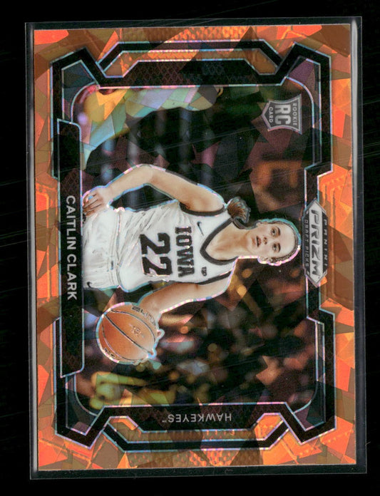 2024 Panini Prizm Draft Picks Prizm Orange Ice Caitlin Clark #57b