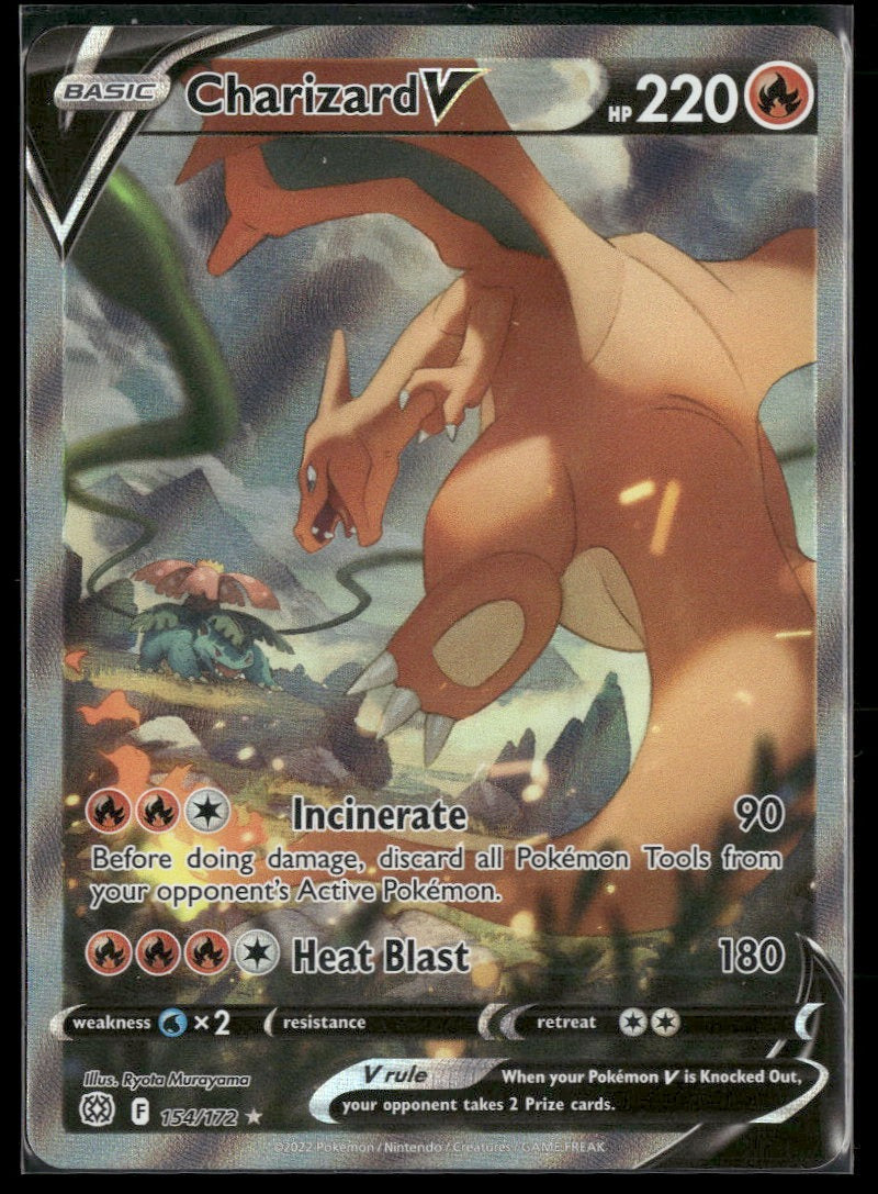 SWSH09: Brilliant Stars Charizard V (Alternate Full Art) #154/172