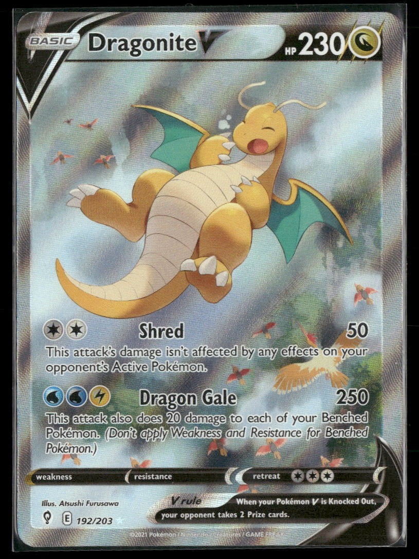 SWSH07: Evolving Skies Dragonite V (Alternate Full Art) #192/203