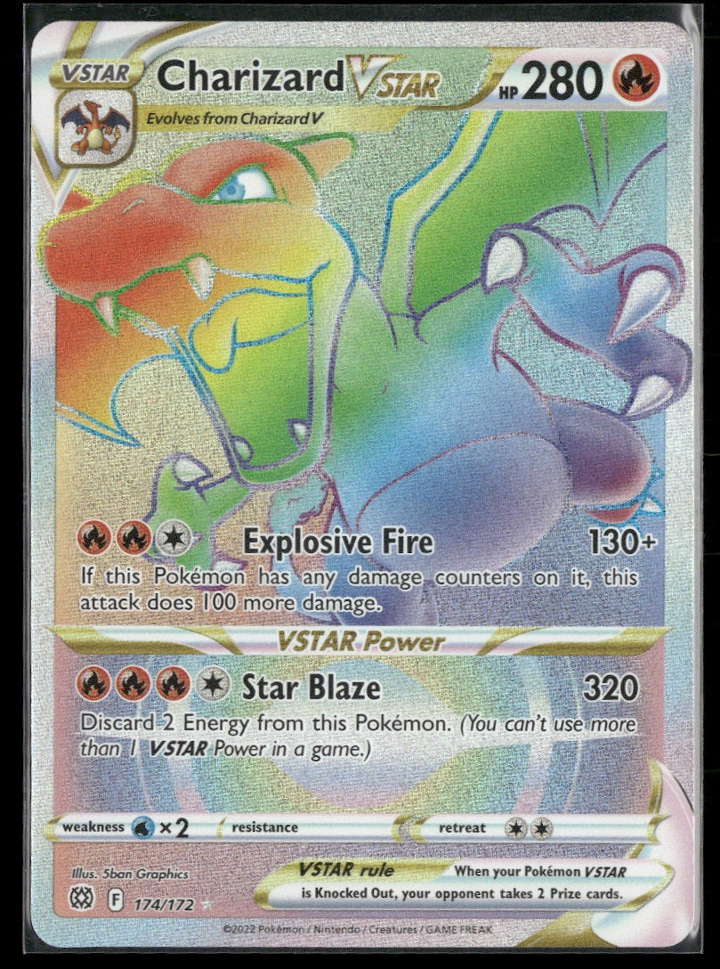 SWSH09: Brilliant Stars Charizard VSTAR (Secret) #174/172