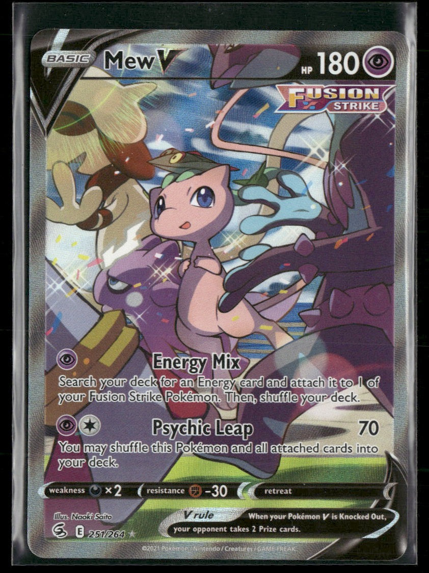 SWSH08: Fusion Strike Mew V (Alternate Full Art) #251/264