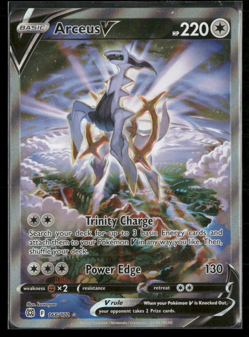 SWSH09: Brilliant Stars Arceus V (Alternate Full Art) #166/172