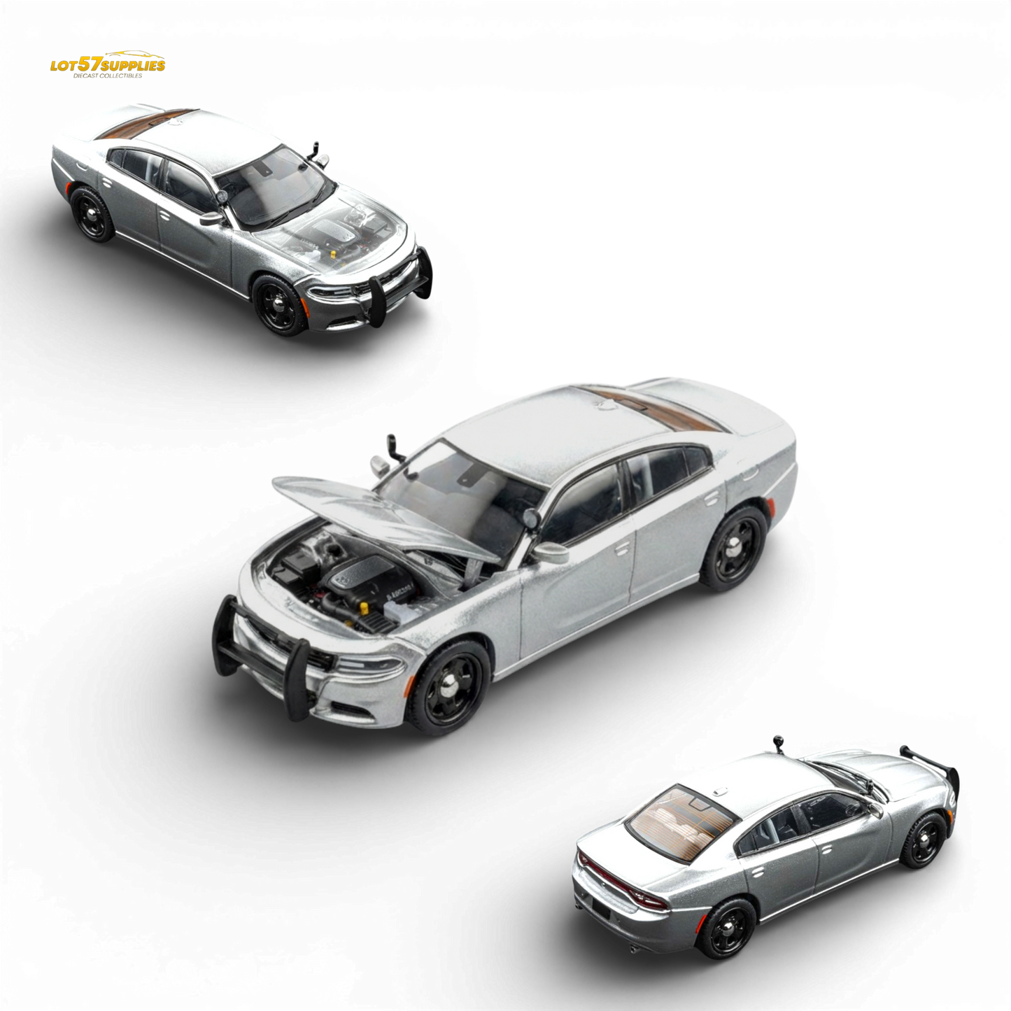 Elite Collectibles Dodge Warhorse Silver 1:64
