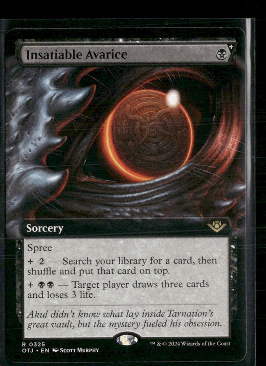 Outlaws of Thunder Junction Insatiable Avarice (Extended Art) #325