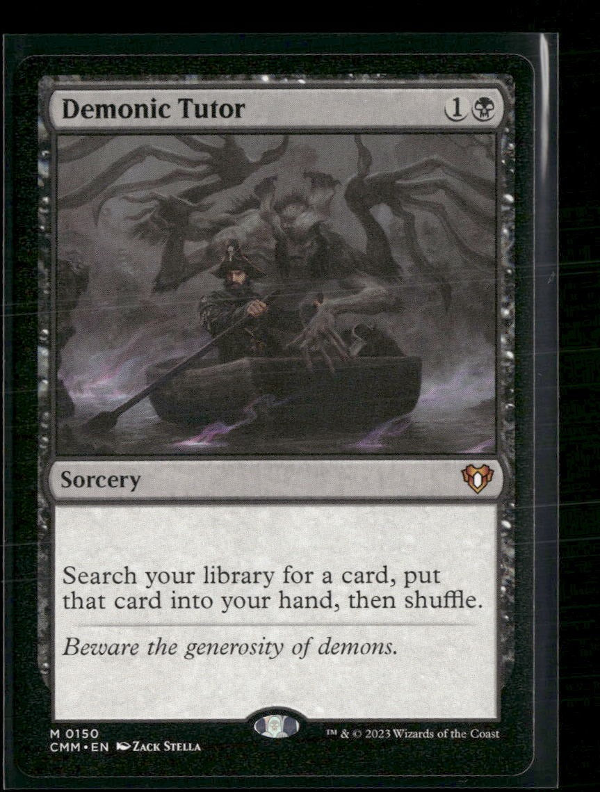 Commander Masters Demonic Tutor #150