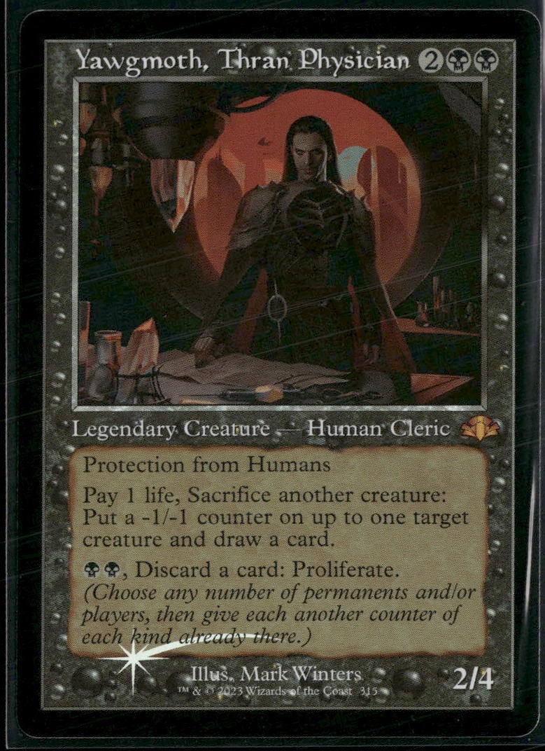 Dominaria Remastered Yawgmoth, Thran Physician (Retro Frame) Foil #315