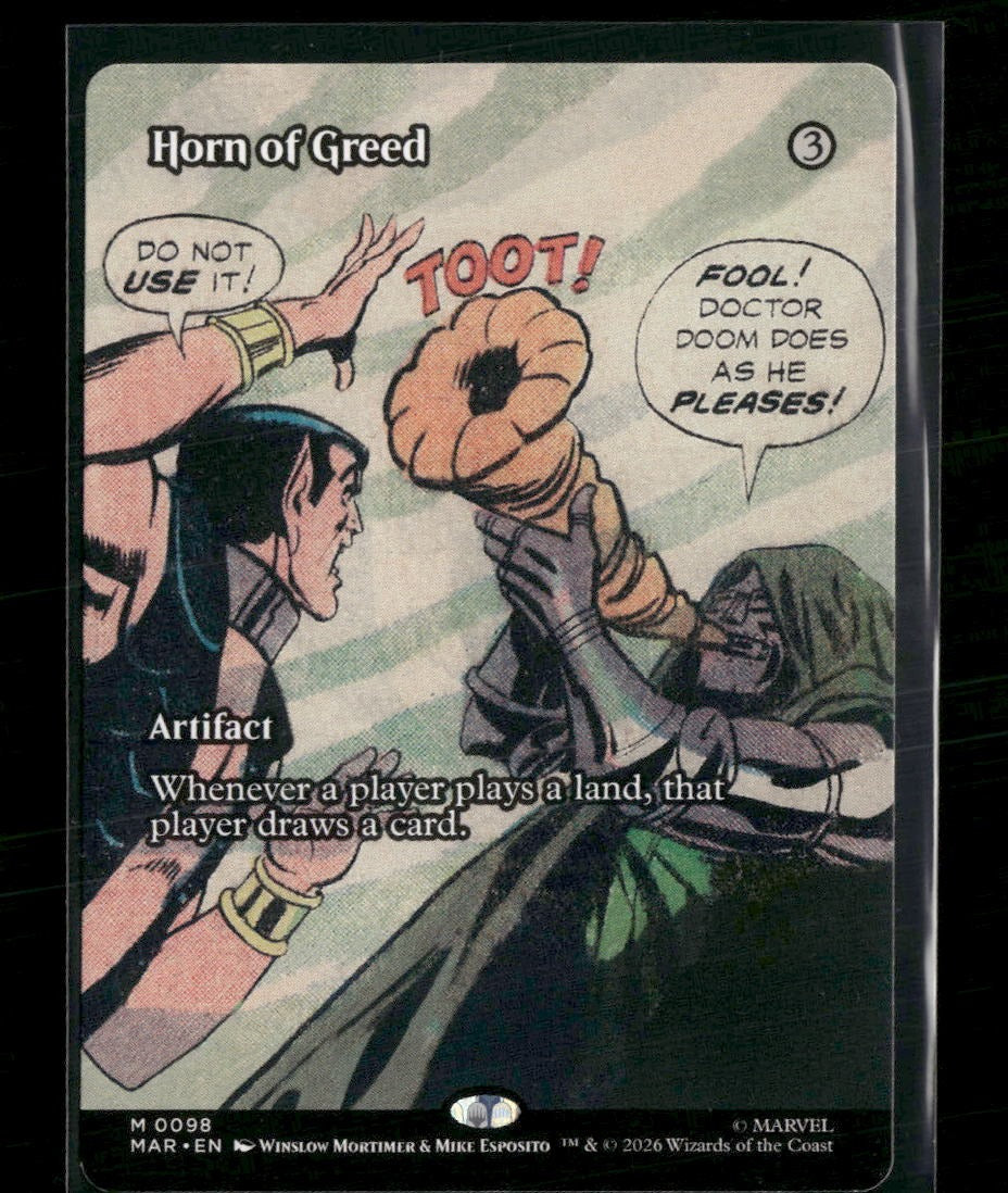 Marvel Universe Eternal-Legal Horn of Greed (Borderless) #98