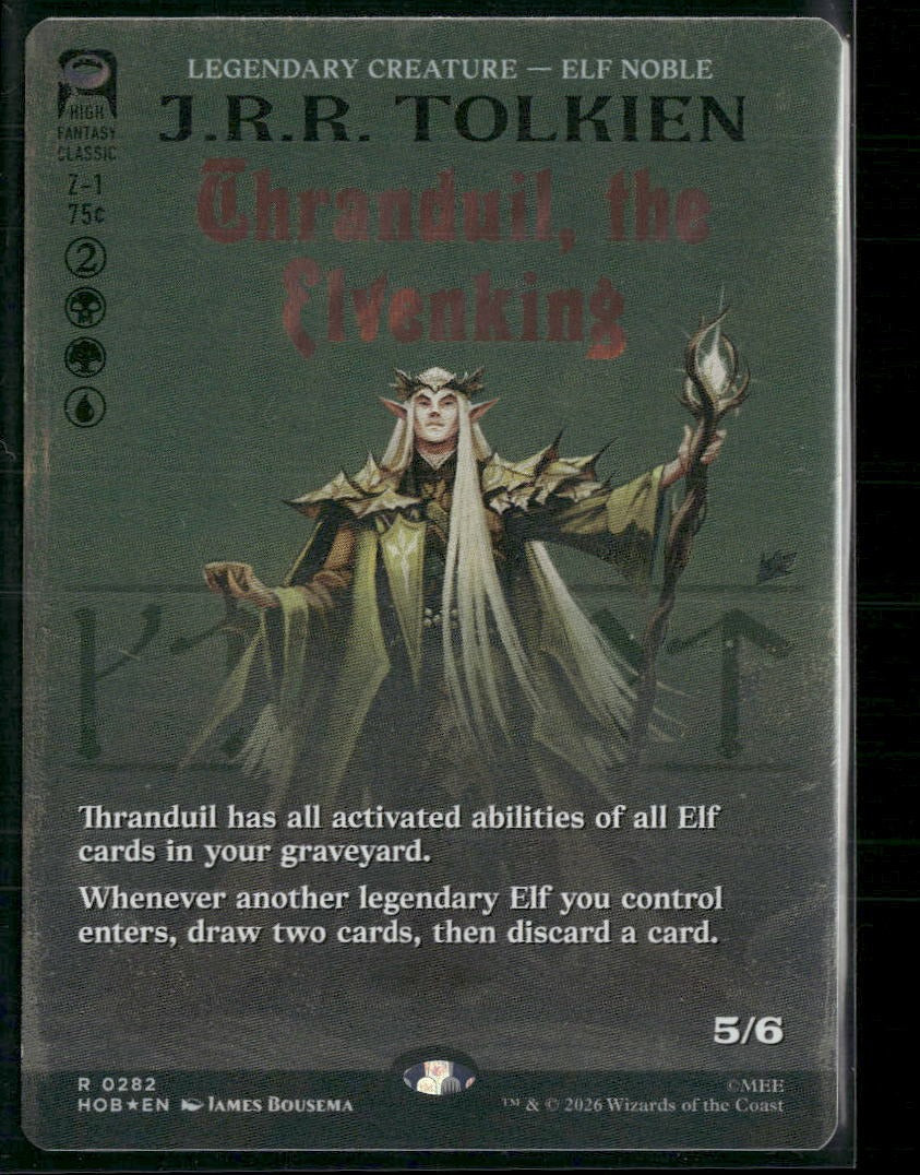 The Hobbit Thranduil, the Elvenking (Borderless) (Surge Foil) #282