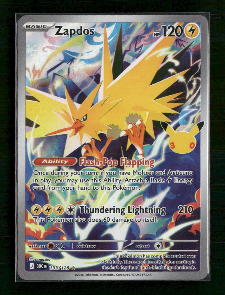 ME: 30th Celebration Zapdos #133/128