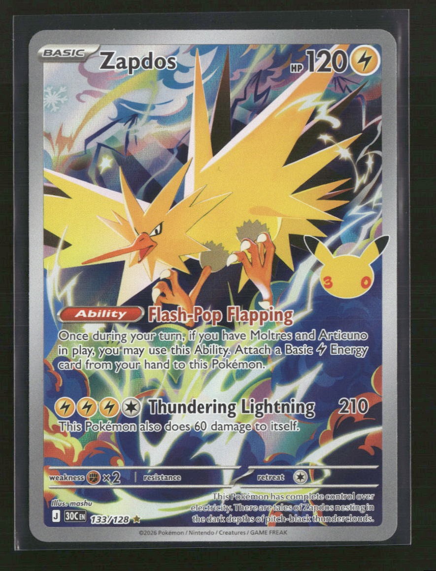 ME: 30th Celebration Zapdos #133/128