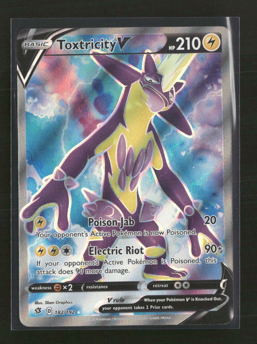 SWSH02: Rebel Clash Toxtricity V (Full Art) #182/192