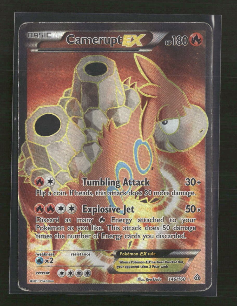 XY - Primal Clash Camerupt EX (146 Full Art) #146/160 Damaged