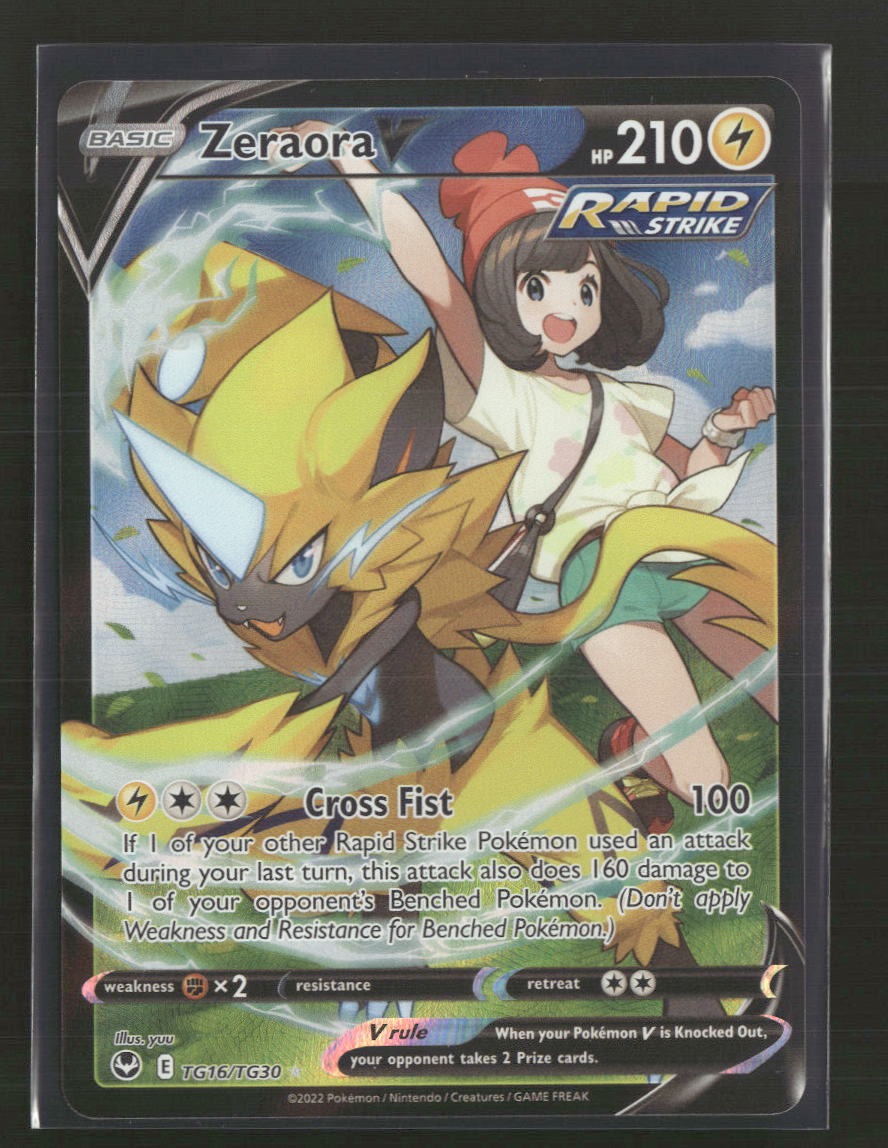 SWSH12: Silver Tempest Trainer Gallery Zeraora V #TG16/TG30