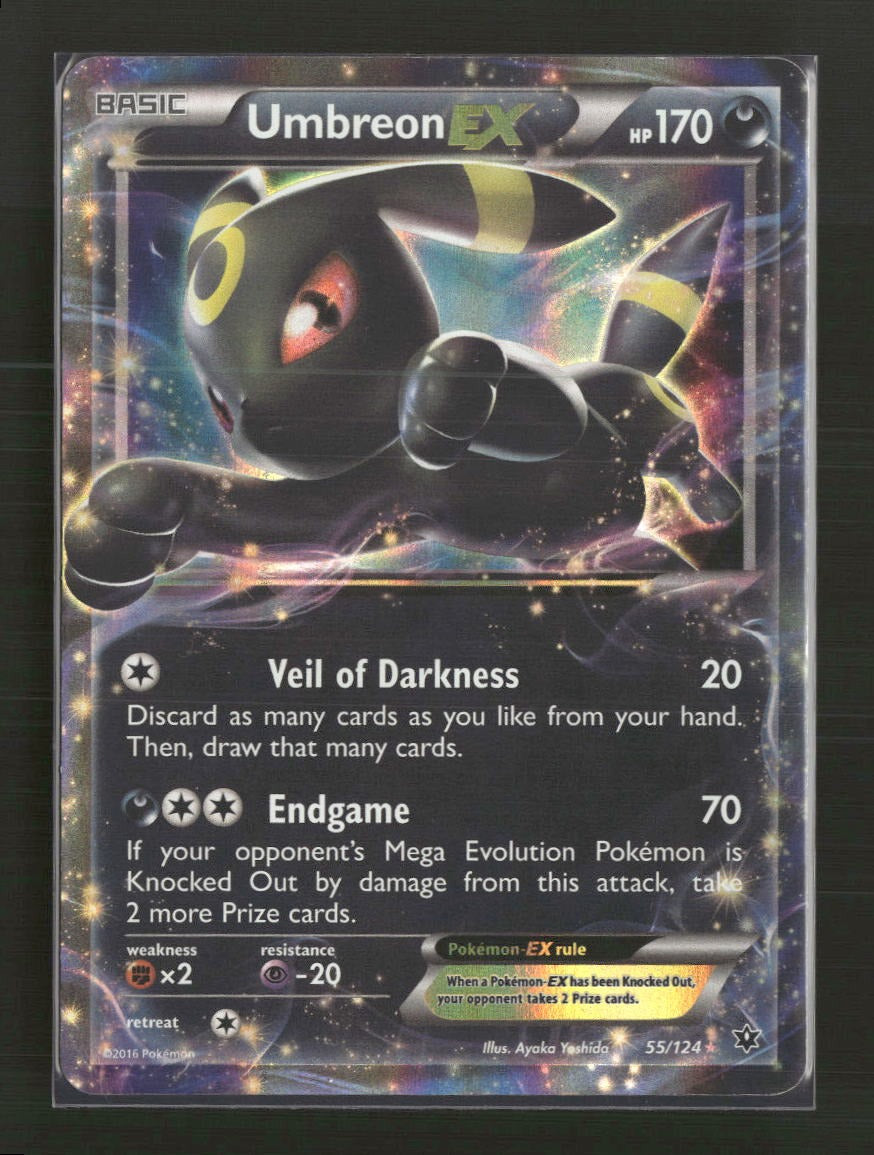 XY - Fates Collide Umbreon EX #55/124 Damaged