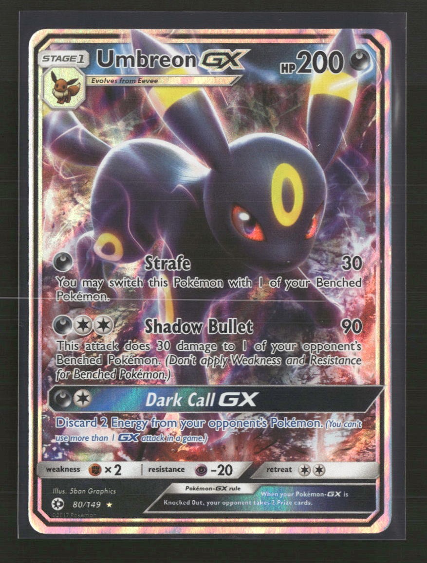 SM Base Set Umbreon GX #80/149