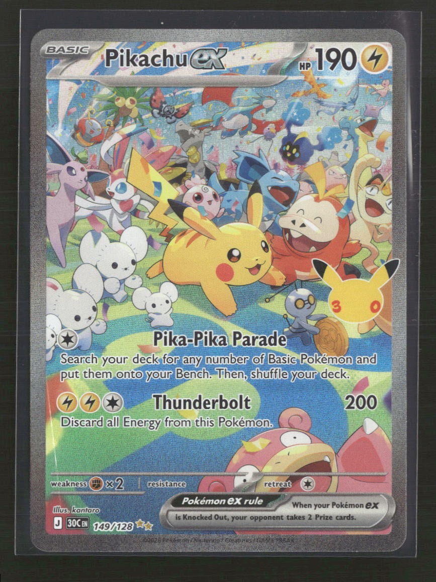 ME: 30th Celebration Pikachu ex #149/128