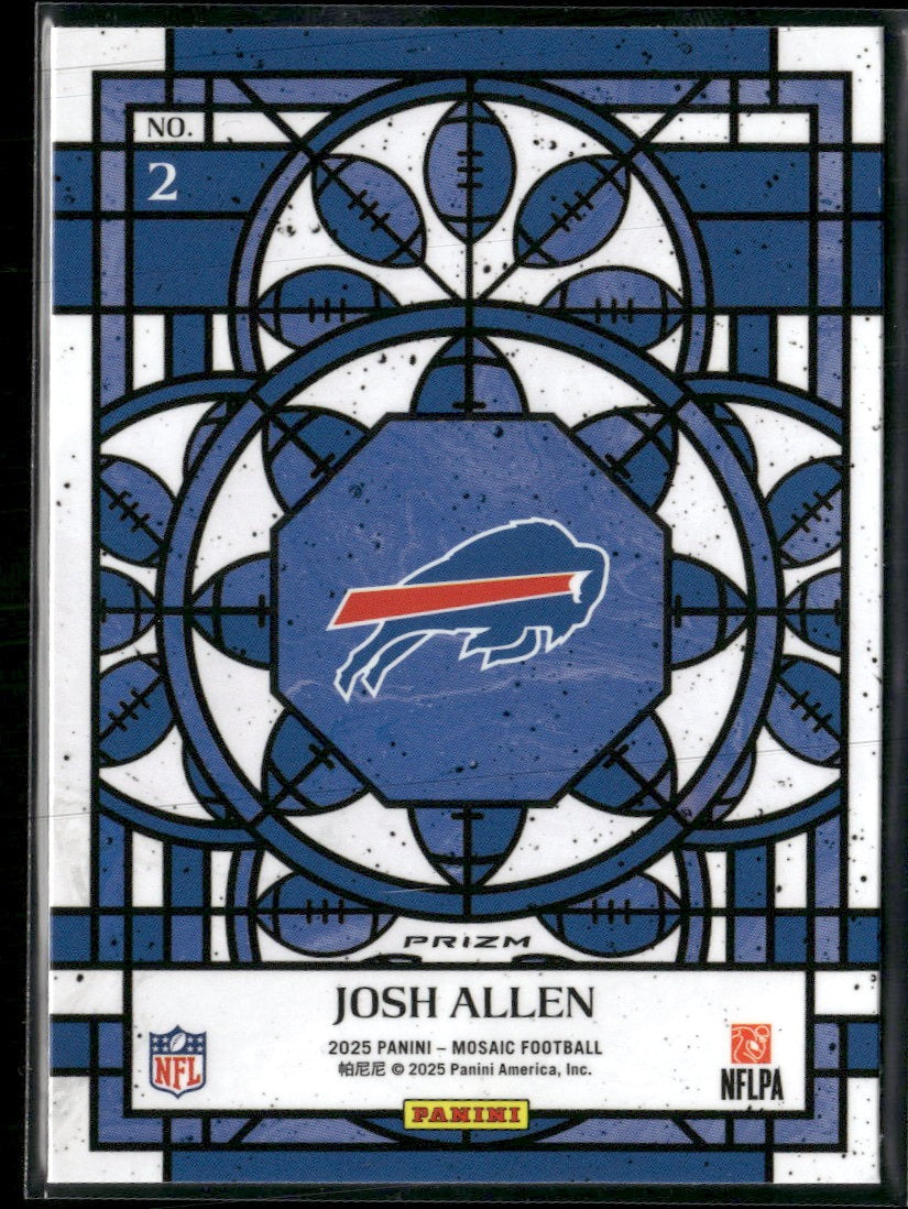 2025 Panini Mosaic Stained Glass Josh Allen #2