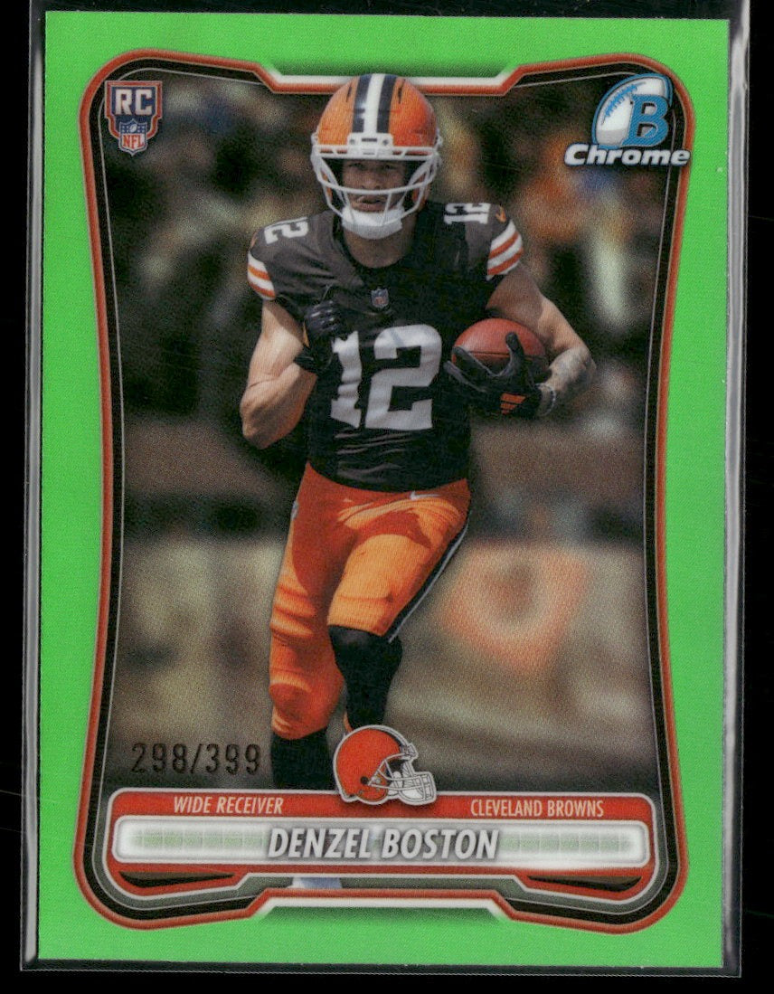 2026 Bowman Chrome Neon Green Refractor Denzel Boston #/399 #BCV-137