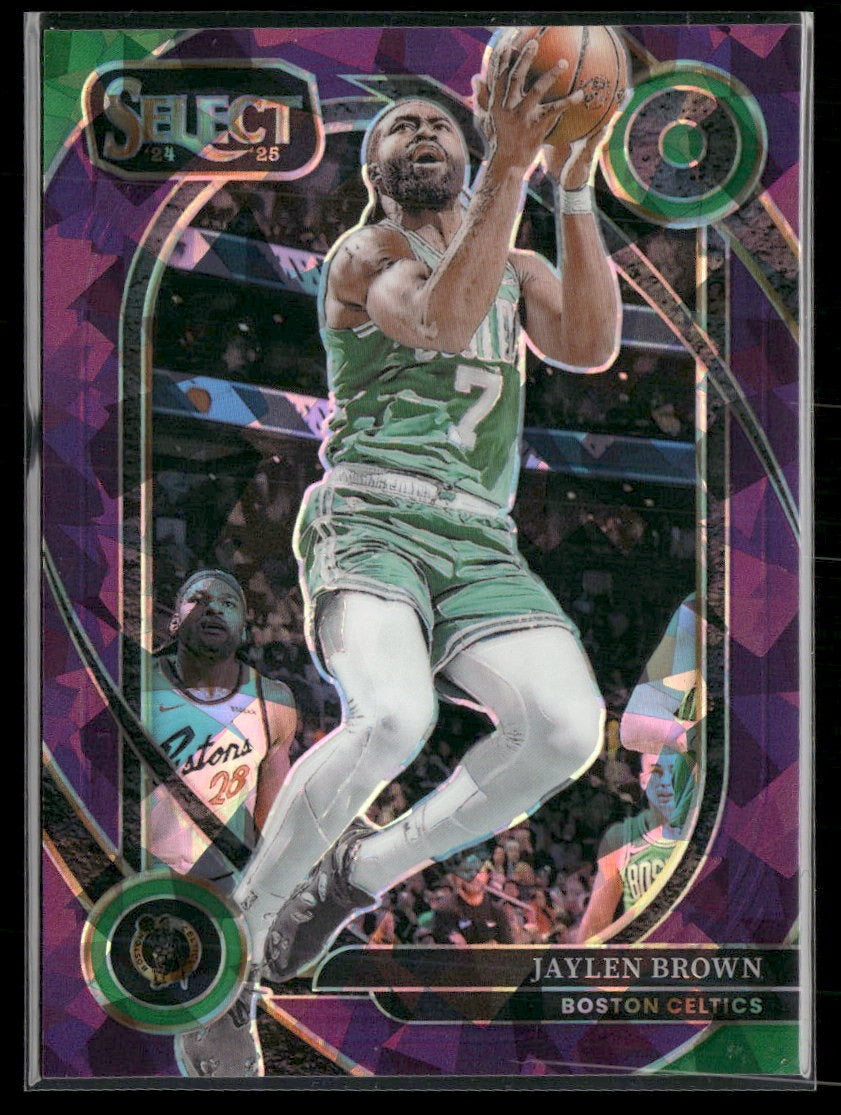 2024-25 Panini Select Purple Cracked Ice Prizm Jaylen Brown #/99 #254